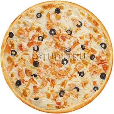 Пицца С крабом и лососем / 30 см.