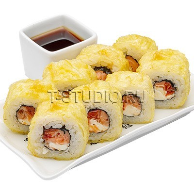 Темпура ролл с лососем