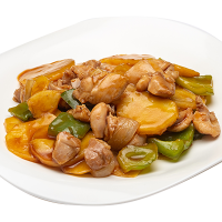 Курица со сладким перцем и картофелем