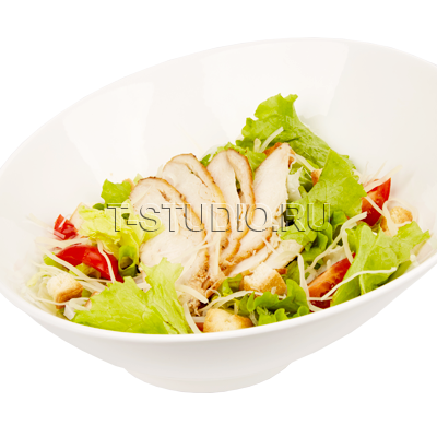Салат Цезарь с курицей