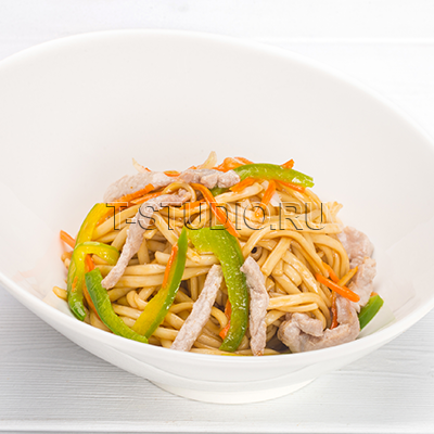 Лапша со свининой в соусе Терияки