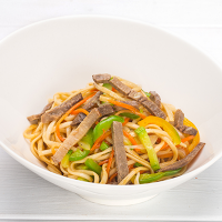 Лапша с говядиной в соусе Терияки